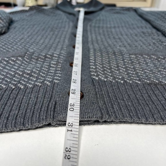 Merona Women's Sweater Button Down Grey/White Long Sleeves Cardigan Size XL - Picture 12 of 16